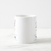 かわいいうさぎのオーダーメイド コーヒーマグカップ (中央)