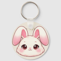 かわいいうさぎのキーチェーン