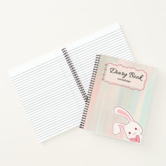 かわいいうさぎのダイアリーノートブック,  ノートブック