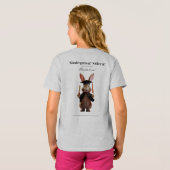 かわいいうさぎの卒業Tシャツ – Class of Tシャツ (裏面フル)