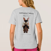 かわいいうさぎの卒業Tシャツ – Class of Tシャツ (裏面)