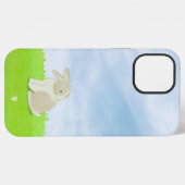 かわいいうさぎの牧場のiPhone12ケース iPhoneケース (裏面横)