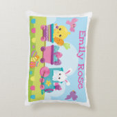 かわいいうさぎ、ひよこ&チョコレートエッグスの復活祭 アクセントクッション (裏面(縦))