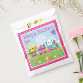 かわいいうさぎ、ひよこ&チョコレートエッグスの復活祭  フェイバーバッグ (封をした状態)