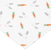 かわいいうさぎ，イースター，人参模様  テーブルクロス (アングル)