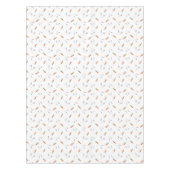 かわいいうさぎ，イースター，人参模様  テーブルクロス (正面)