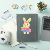 かわいいうさぎ シール (iPadカバー)