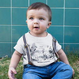 かわいいうちの子パンダ1歳の誕生日 ベビーTシャツ