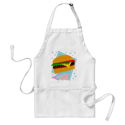 かわいいおいしいバーガー スタンダードエプロン (正面)