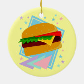 かわいいおいしいバーガー セラミックオーナメント (裏面)
