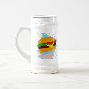 かわいいおいしいバーガー ビールジョッキ