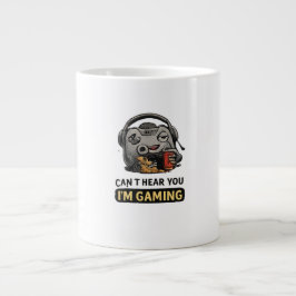 かわいいおかしなユーモア グラフィックマグ ジャンボコーヒーマグカップ