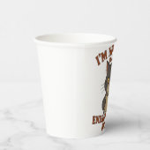 かわいいおこったネコのコーヒーカップ用ラップ 紙コップ (右)