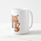 かわいいおこりんぼ猫 コーヒーマグカップ (正面右)