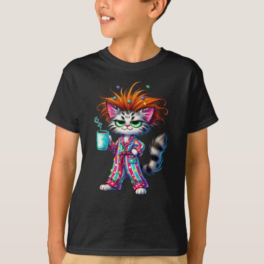かわいいおこりんぼ猫 Tシャツ (正面)