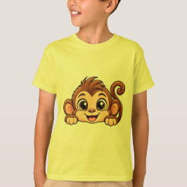かわいいおさるさんのかくれんぼ Tシャツ