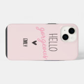 かわいいおしゃれなハロー iPhoneケース (裏面横)