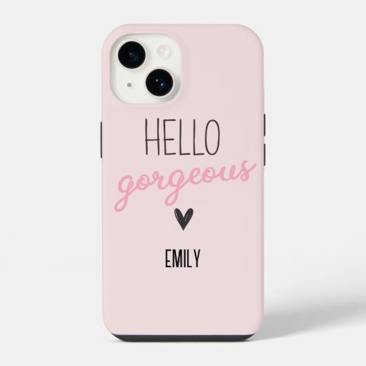 かわいいおしゃれなハロー iPhoneケース (裏面)