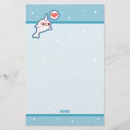かわいいおたくNarwhal 便箋