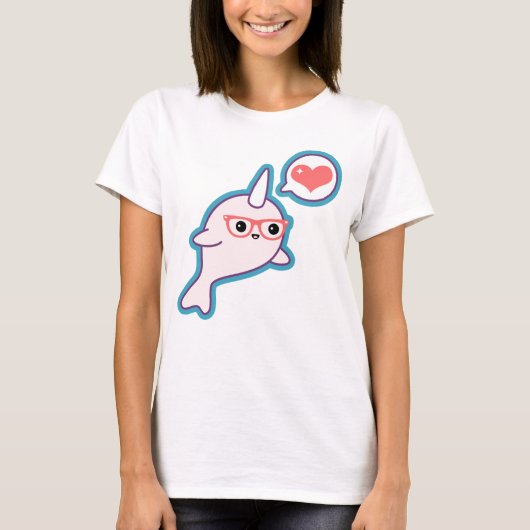 かわいいおたくNarwhal Tシャツ (正面)