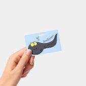 かわいいおたまじゃくしの漫画イラスト バッジ (手持ち)