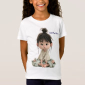 かわいいおだんごヘアアニメガールTシャツ Tシャツ (正面)