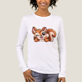 かわいいおてて隠しリス トライブレンドTシャツ