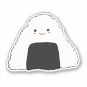かわいいおにぎりビニールステッカー シール (正面)