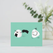 かわいいおにぎり盗難はがき ポストカード (スタンド正面)