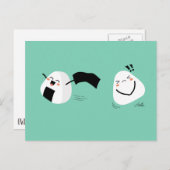 かわいいおにぎり盗難はがき ポストカード (正面/裏面)