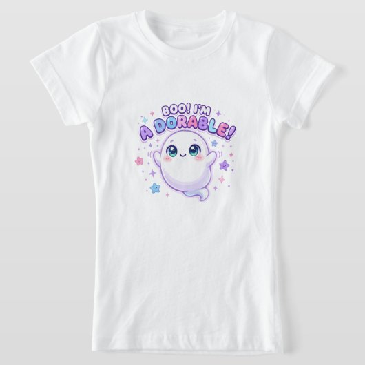 かわいいおばけだよ Tシャツ (レイダウン)