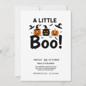 かわいいおばけとカボチャのハロウィンパーティー招待状 招待状 (正面)