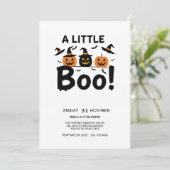 かわいいおばけとカボチャのハロウィンパーティー招待状 招待状 (スタンド正面)
