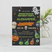 かわいいおばけとカボチャ 招待状 (スタンド正面)