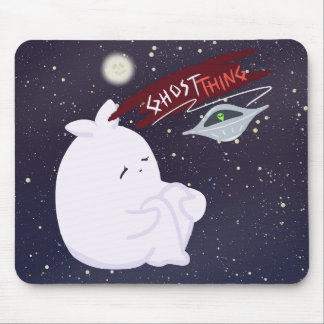 かわいいおばけとUFOのマウスパッド マウスパッド