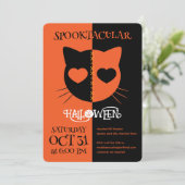 かわいいおばけねこハロウィン 招待状 (スタンド正面)