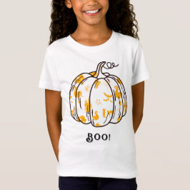 かわいいおばけのかぼちゃのオレンジジャック・オ・ランタン Tシャツ