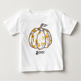 かわいいおばけのかぼちゃのオレンジ ベビーTシャツ