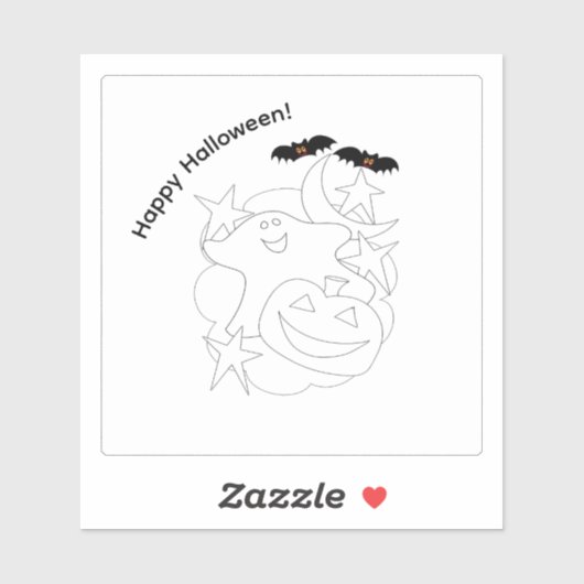 かわいいおばけのかぼちゃコウモリ ハロウィンを彩ろう シール (シート)