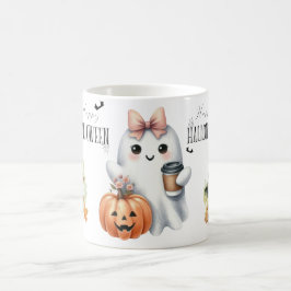 かわいいおばけのかぼちゃコウモリ ハロウィン コーヒーマグカップ