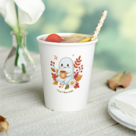かわいいおばけのコーヒー紙コップ 紙コップ