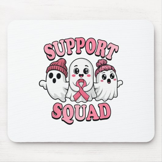 かわいいおばけのサポーターズ チーム 乳がん啓発  マウスパッド (正面)