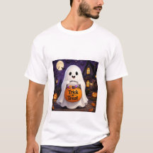 かわいいおばけのトリック・オア・トリート ハロウィンパーティTシャツ