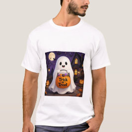 かわいいおばけのトリック・オア・トリート ハロウィンパーティTシャツ Tシャツ