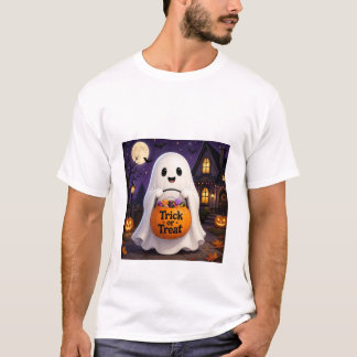 かわいいおばけのトリック・オア・トリート ハロウィンパーティTシャツ Tシャツ