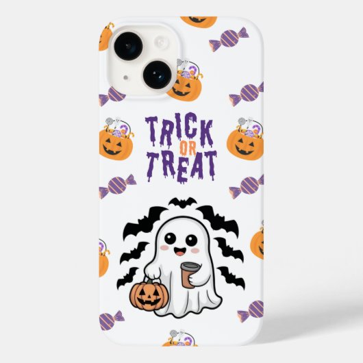 かわいいおばけのトリック・オア・トリート ハロウィン iPhoneケース Case-Mate iPhoneケース (裏面)