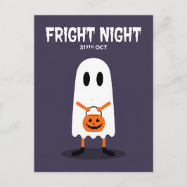 かわいいおばけのハロウィンおそろしい夜 シーズンポストカード