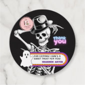 かわいいおばけのハロウィンお礼のしタグ フェイバータグ (正面)