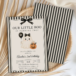 かわいいおばけのハロウィンお誕生日 お気に入りの小さなブー 招待状