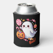 かわいいおばけのハロウィンの幽霊、かぼちゃ、お菓子 缶クーラー (缶裏面)